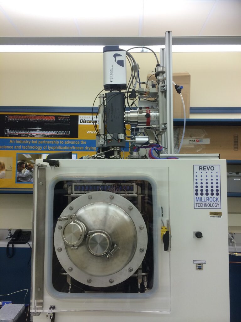 Laboratory lyophilizer (freeze-dryer) used for lyophilized peptide powder